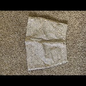 cheetah print skirt